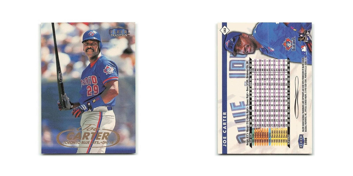 Joe Carter 1998 Fleer Tradition #162 Toronto Blue Jays Baseball Card NM