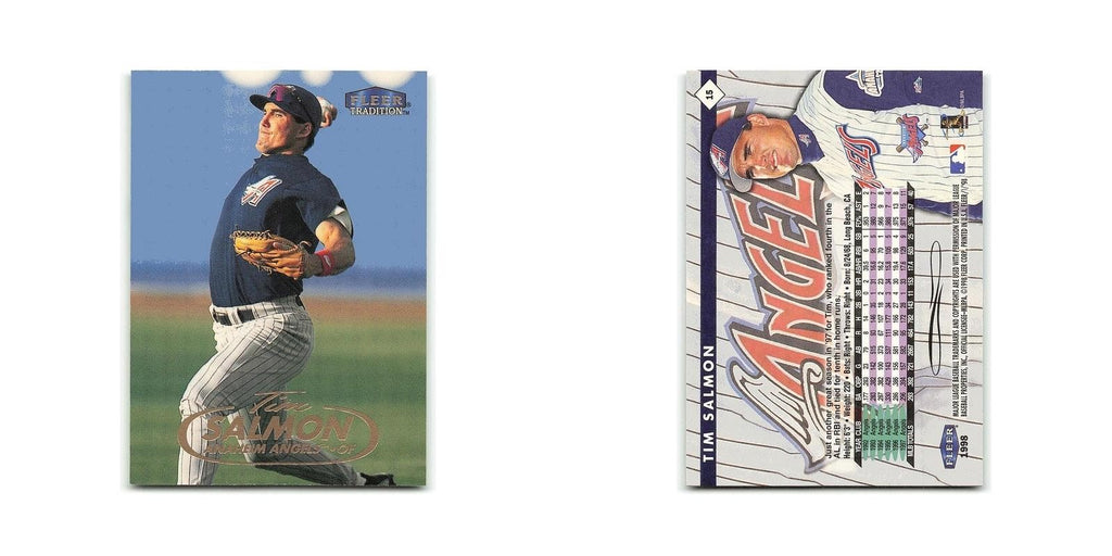Tim Salmon 1998 Fleer Tradition #15 Anaheim Angels Baseball Card NM