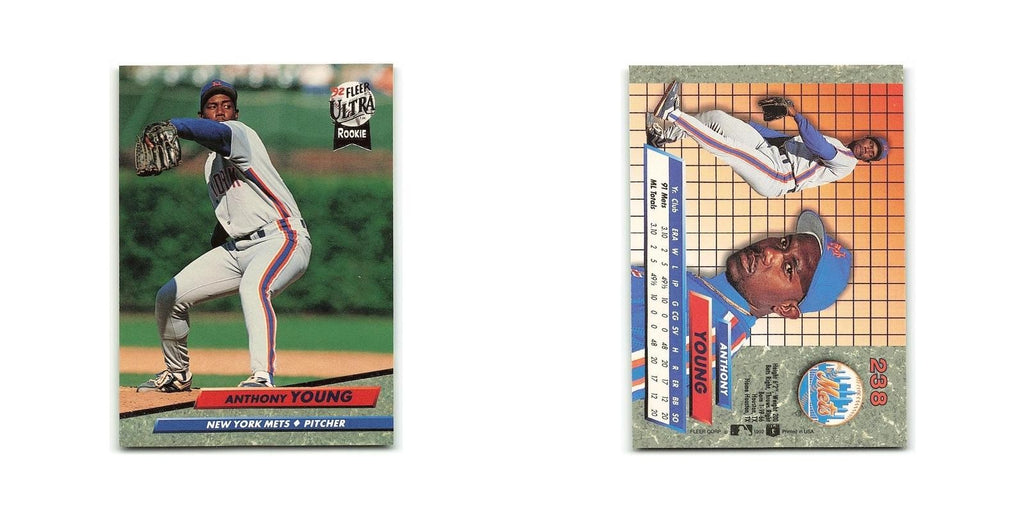 Anthony Young Rookie 1992 Fleer Ultra #238 New York Mets Baseball Card NM