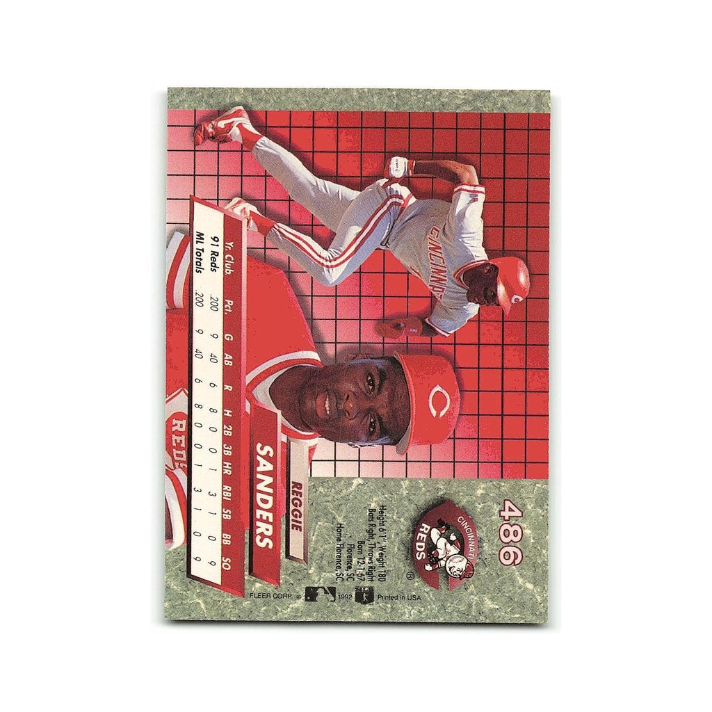 Reggie Sanders Rookie 1992 Fleer Ultra #486 Cincinnati Reds Baseball Card NM