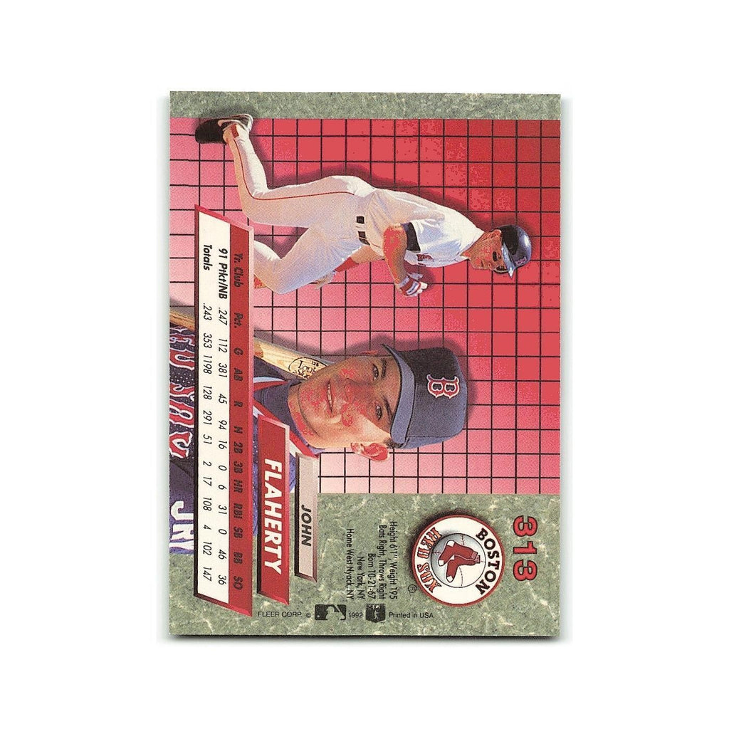 John Flaherty Rookie 1992 Fleer Ultra #313 Boston Red Sox Baseball Card NM