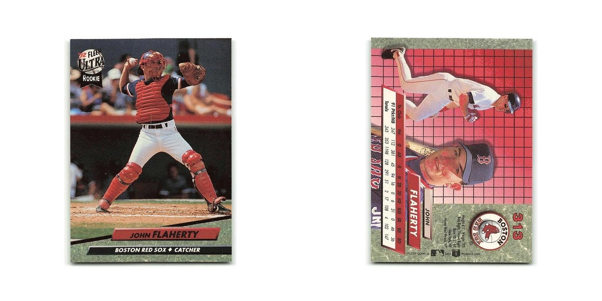 John Flaherty Rookie 1992 Fleer Ultra #313 Boston Red Sox Baseball Card NM
