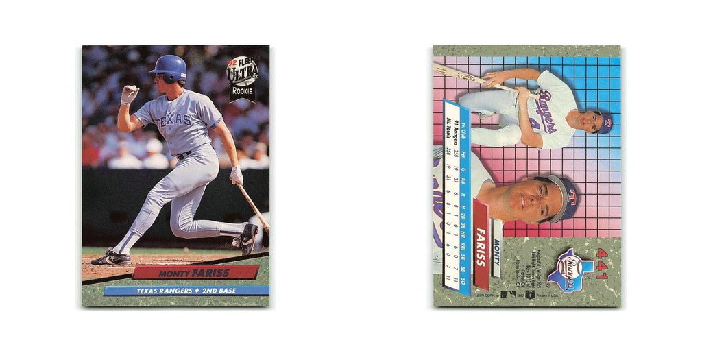 Monty Fariss Rookie 1992 Fleer Ultra #441 Texas Rangers Baseball Card NM