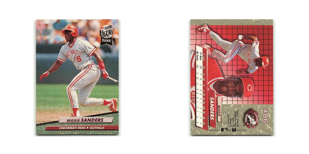 Reggie Sanders Rookie 1992 Fleer Ultra #486 Cincinnati Reds Baseball Card NM