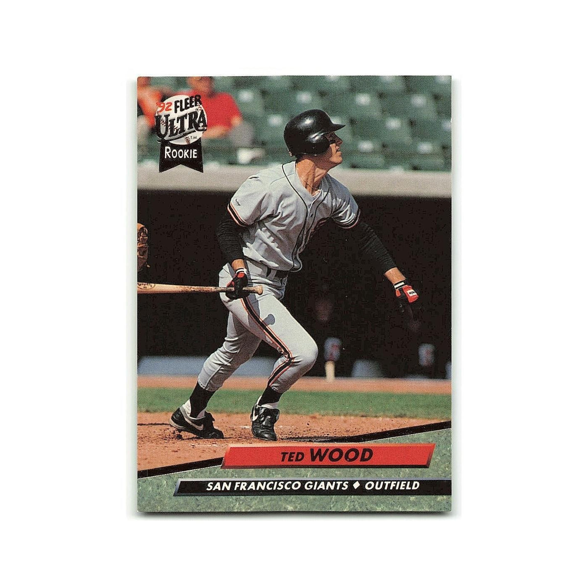 Ted Wood Rookie 1992 Fleer Ultra #597 San Francisco Giants Baseball Card NM