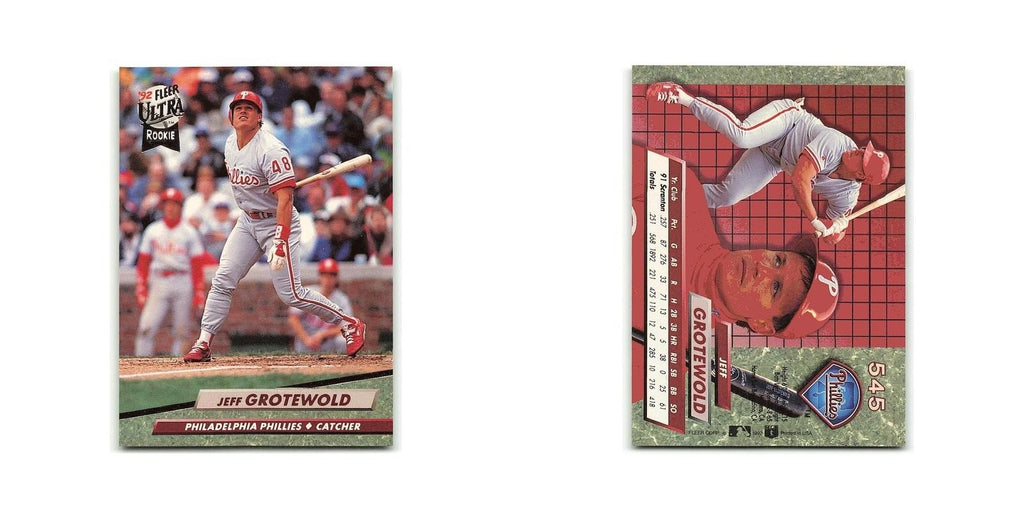 Jeff Grotewold Rookie 1992 Fleer Ultra #545 Philadelphia Phillies NM