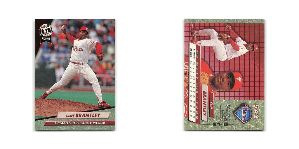 Cliff Brantley Rookie 1992 Fleer Ultra #543 Philadelphia Phillies NM