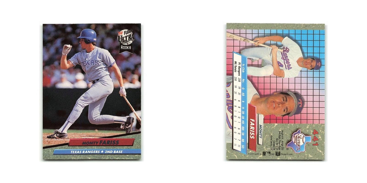 Monty Fariss Rookie 1992 Fleer Ultra #441 Texas Rangers Baseball Card NM