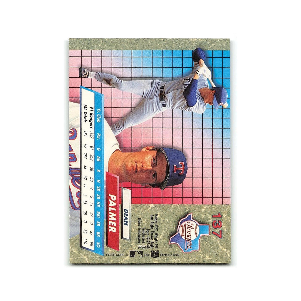 Dean Palmer Rookie 1992 Fleer Ultra #137 Texas Rangers Baseball Card NM