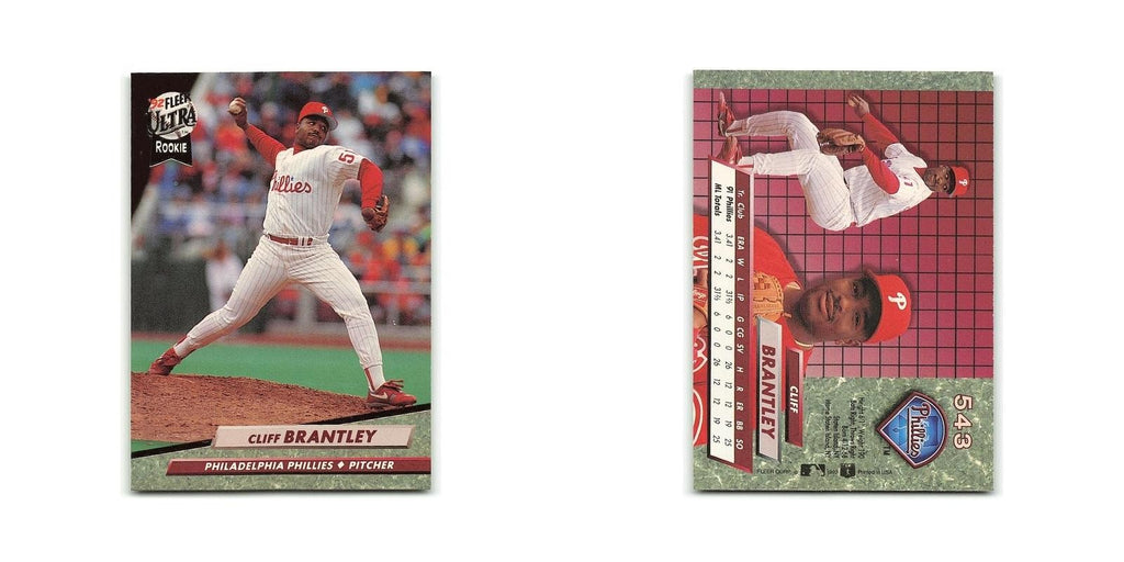 Cliff Brantley Rookie 1992 Fleer Ultra #543 Philadelphia Phillies NM