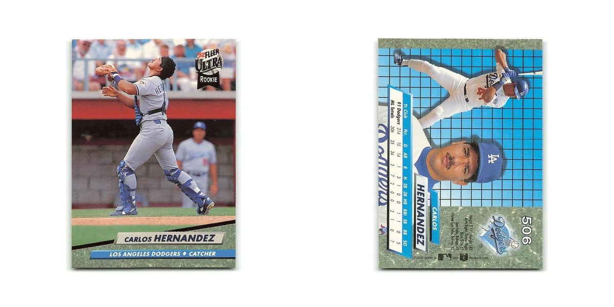Carlos Hernandez Rookie 1992 Fleer Ultra #506 Los Angeles Dodgers NM