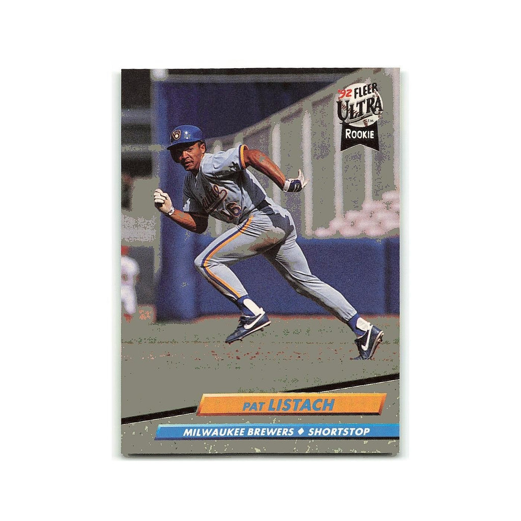 Pat Listach Rookie 1992 Fleer Ultra #385 Milwaukee Brewers Baseball Card NM
