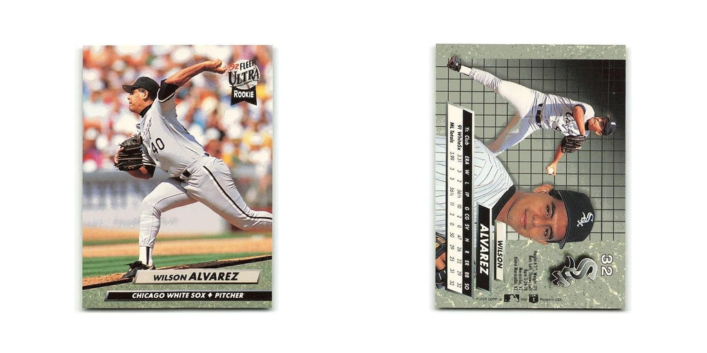 Wilson Alvarez Rookie 1992 Fleer Ultra #32 Chicago White Sox Baseball Card NM