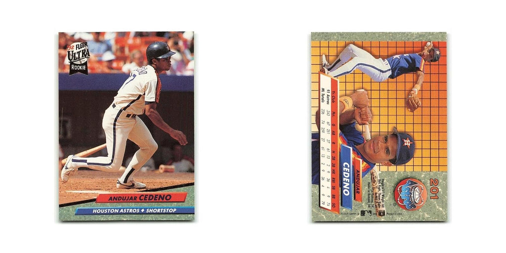 Andujar Cedeno Rookie 1992 Fleer Ultra #201 Houston Astros Baseball Card NM