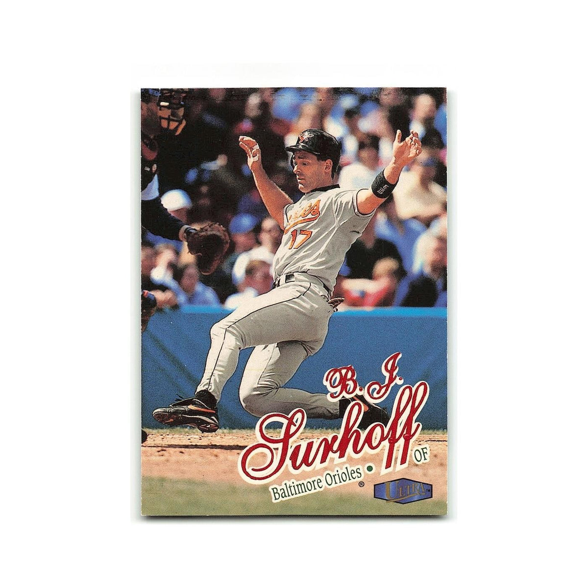 BJ Surhoff 1998 Fleer Ultra #92 Baltimore Orioles Baseball Card NM