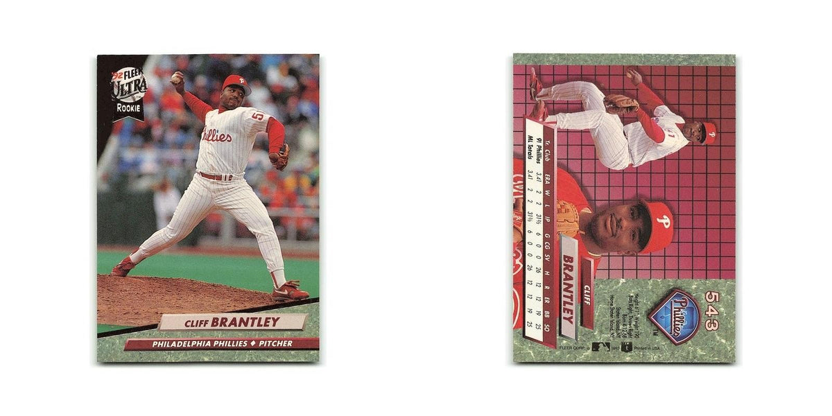 Cliff Brantley Rookie 1992 Fleer Ultra #543 Philadelphia Phillies NM