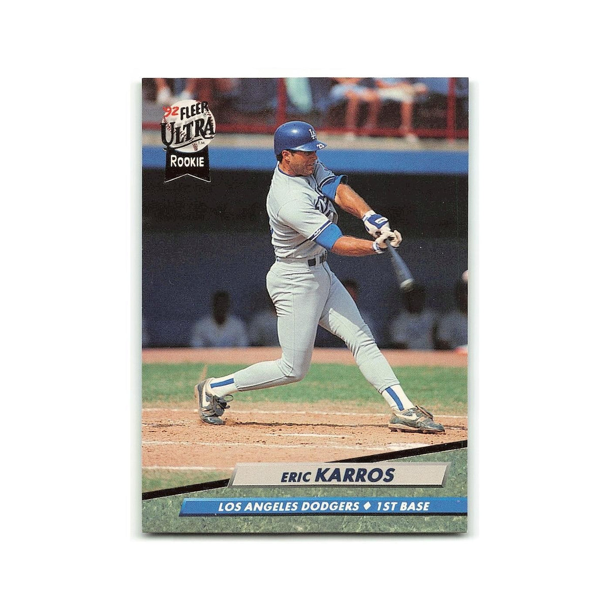 Eric Karros Rookie 1992 Fleer Ultra #508 Los Angeles Dodgers Baseball Card NM