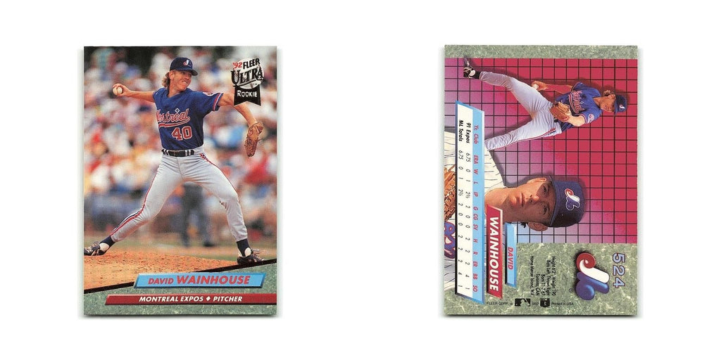 Dave Wainhouse Rookie 1992 Fleer Ultra #524 Montreal Expos Baseball Card NM