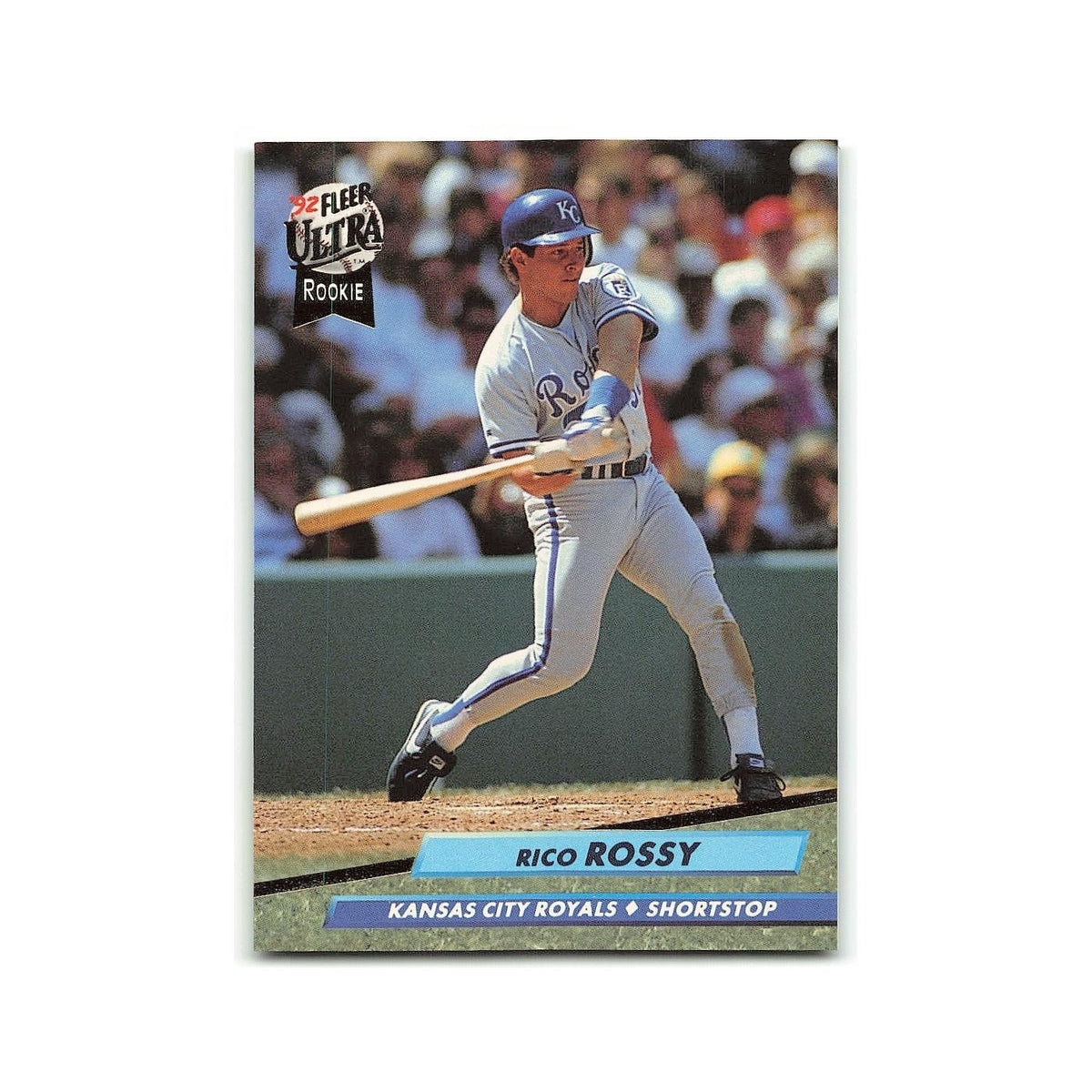 Rico Rossy Rookie 1992 Fleer Ultra #376 Kansas City Royals Baseball Card NM