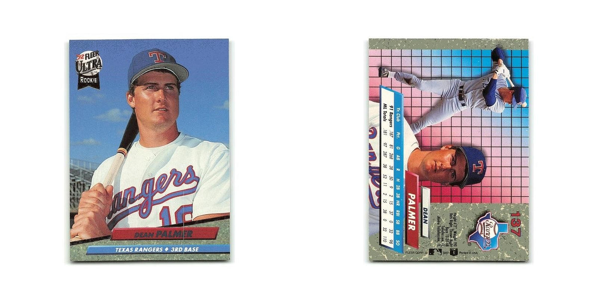 Dean Palmer Rookie 1992 Fleer Ultra #137 Texas Rangers Baseball Card NM