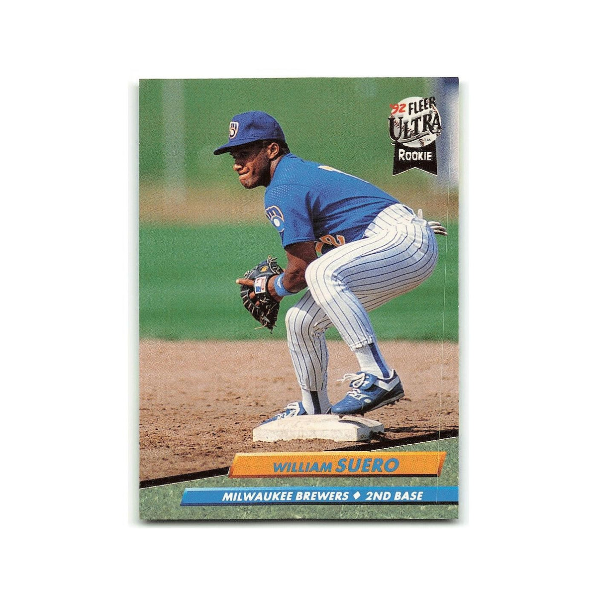 William Suero Rookie 1992 Fleer Ultra #391 Milwaukee Brewers Baseball Card NM