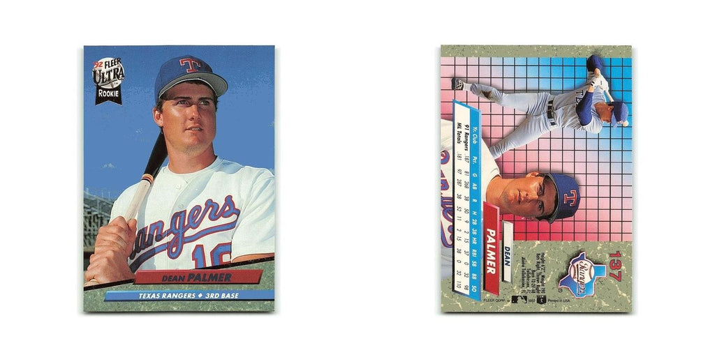 Dean Palmer Rookie 1992 Fleer Ultra #137 Texas Rangers Baseball Card NM