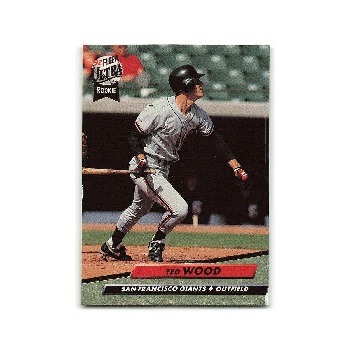 Ted Wood Rookie 1992 Fleer Ultra #597 San Francisco Giants Baseball Card NM