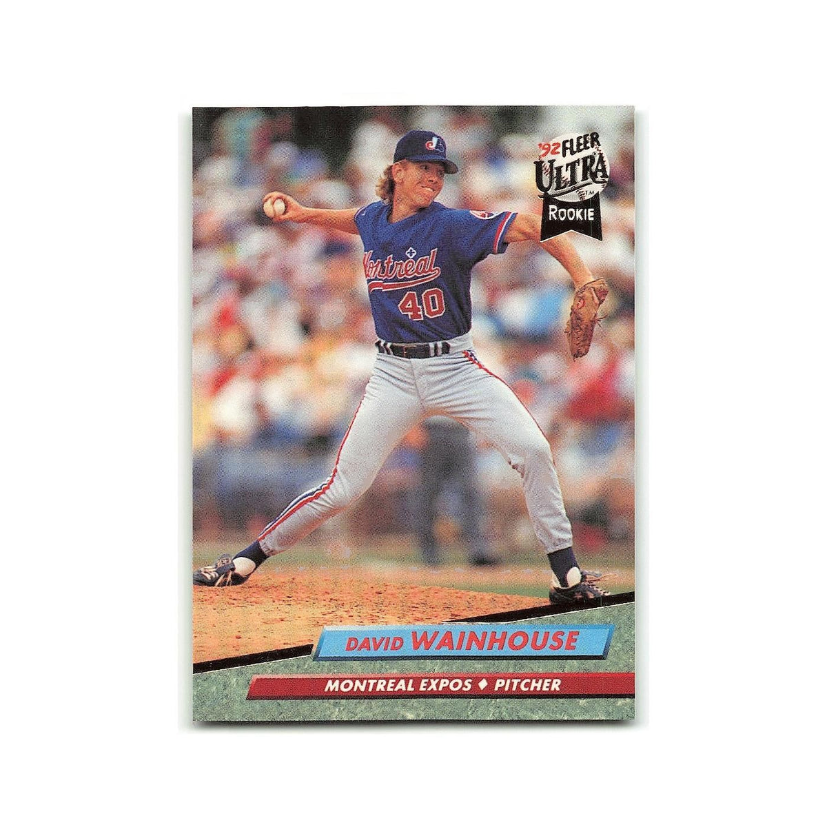 Dave Wainhouse Rookie 1992 Fleer Ultra #524 Montreal Expos Baseball Card NM