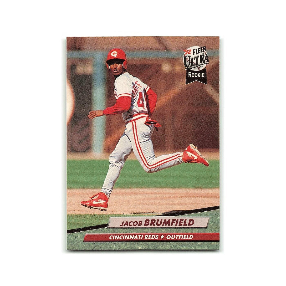 Jacob Brumfield Rookie 1992 Fleer Ultra #481 Cincinnati Reds Baseball Card NM