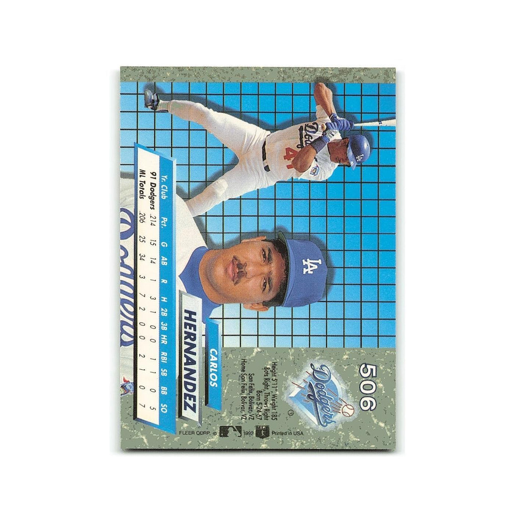 Carlos Hernandez Rookie 1992 Fleer Ultra #506 Los Angeles Dodgers NM