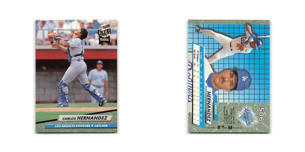 Carlos Hernandez Rookie 1992 Fleer Ultra #506 Los Angeles Dodgers NM