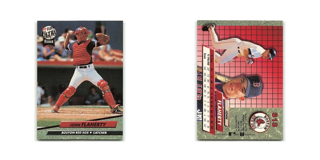 John Flaherty Rookie 1992 Fleer Ultra #313 Boston Red Sox Baseball Card NM