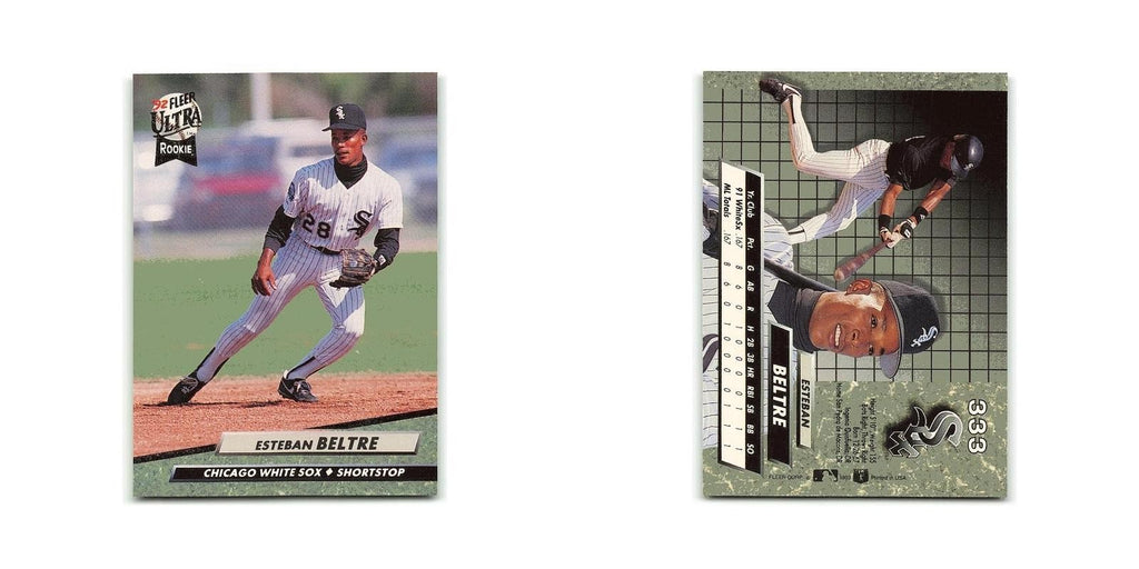 Esteban Beltre Rookie 1992 Fleer Ultra #333 Chicago White Sox Baseball Card NM