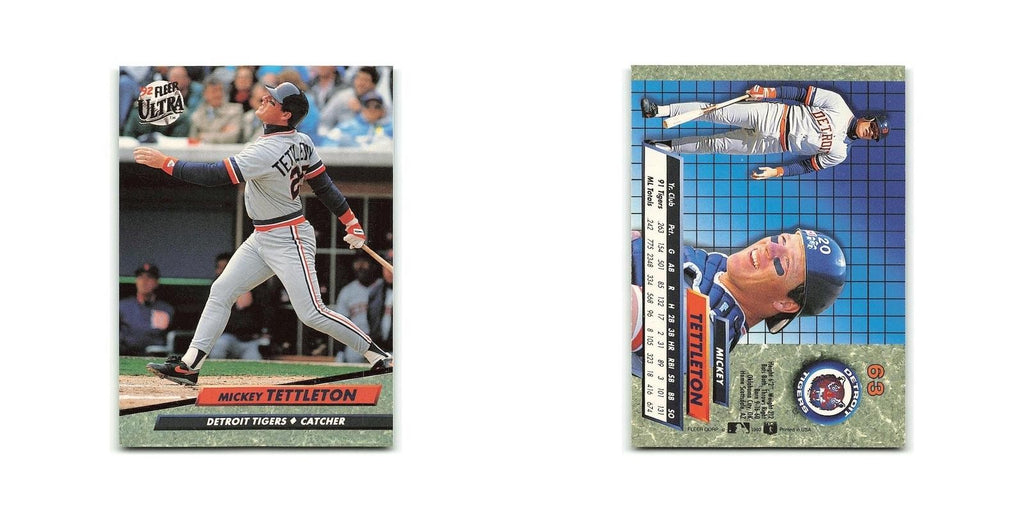 Mickey Tettleton 1992 Fleer Ultra #63 Detroit Tigers Baseball Card NM