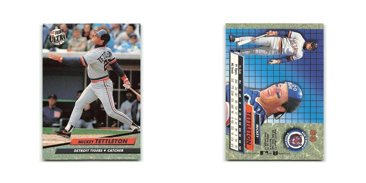 Mickey Tettleton 1992 Fleer Ultra #63 Detroit Tigers Baseball Card NM