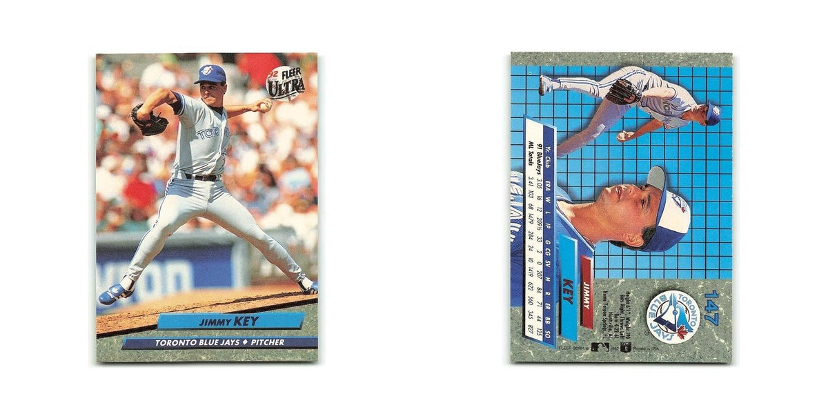 Jimmy Key 1992 Fleer Ultra #147 Toronto Blue Jays Baseball Card NM
