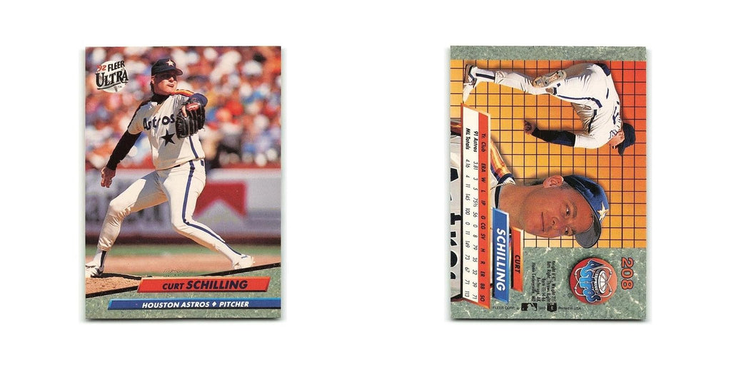 Curt Schilling 1992 Fleer Ultra #208 Houston Astros Baseball Card NM