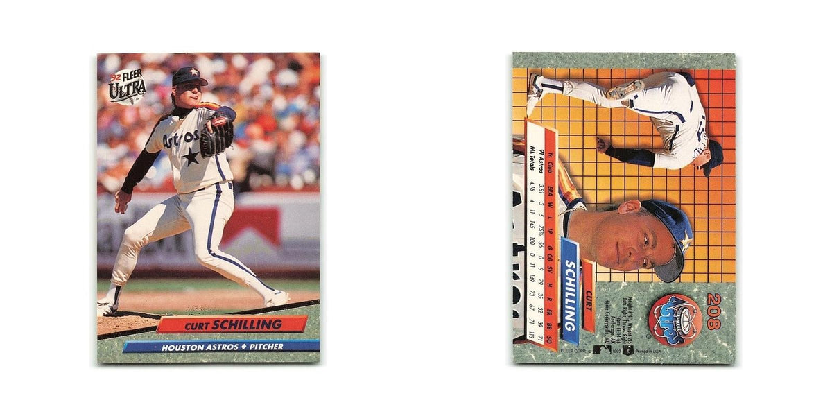 Curt Schilling 1992 Fleer Ultra #208 Houston Astros Baseball Card NM