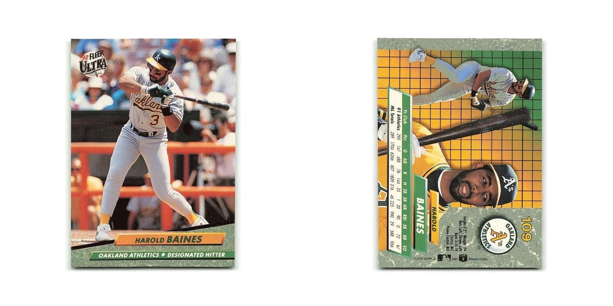 Harold Baines 1992 Fleer Ultra #109 Oakland Athletics Baseball Card NM