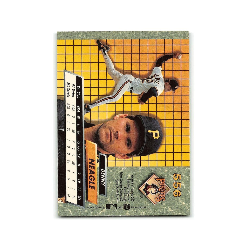 Denny Neagle 1992 Fleer Ultra #556 Pittsburgh Pirates Baseball Card NM