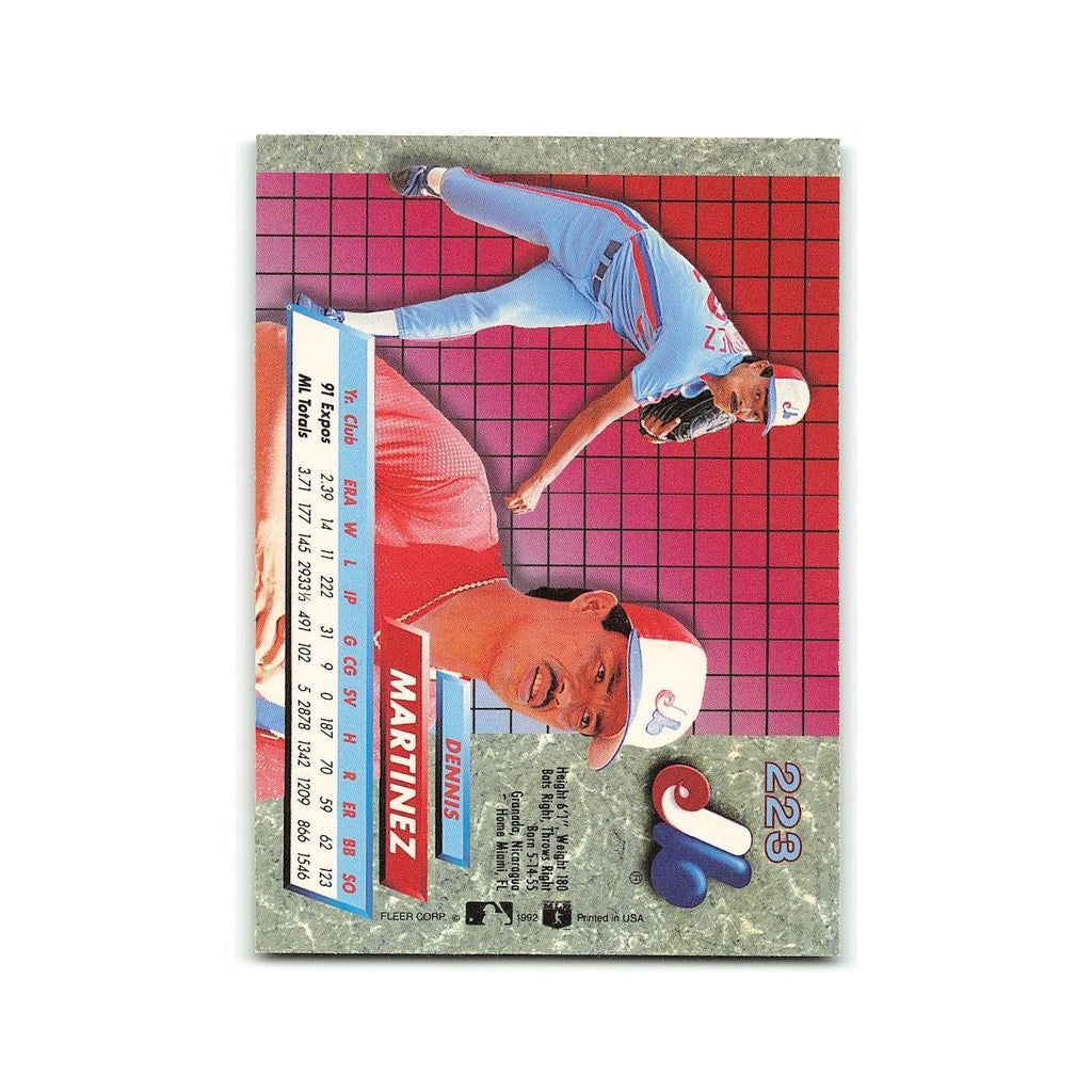 Dennis Martinez 1992 Fleer Ultra #223 Montreal Expos Baseball Card NM