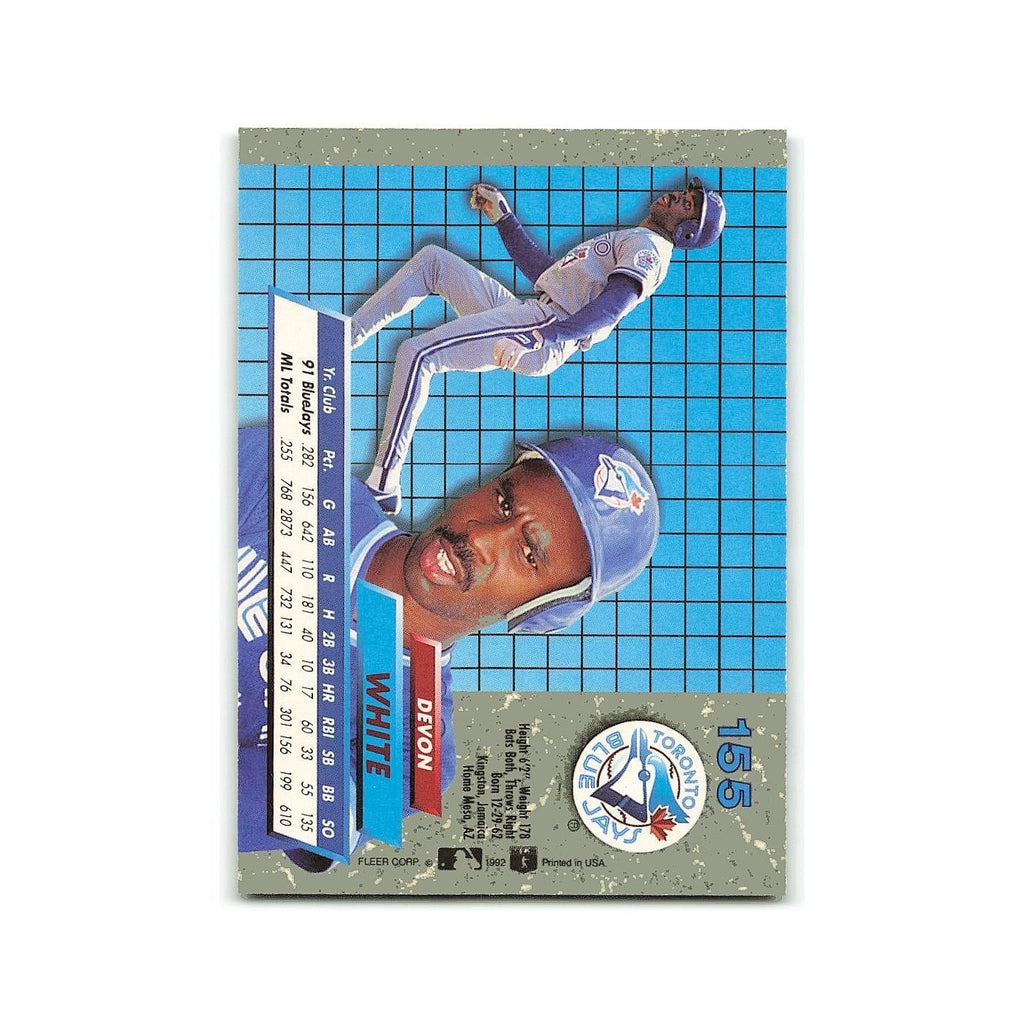 Devon White 1992 Fleer Ultra #155 Toronto Blue Jays Baseball Card NM