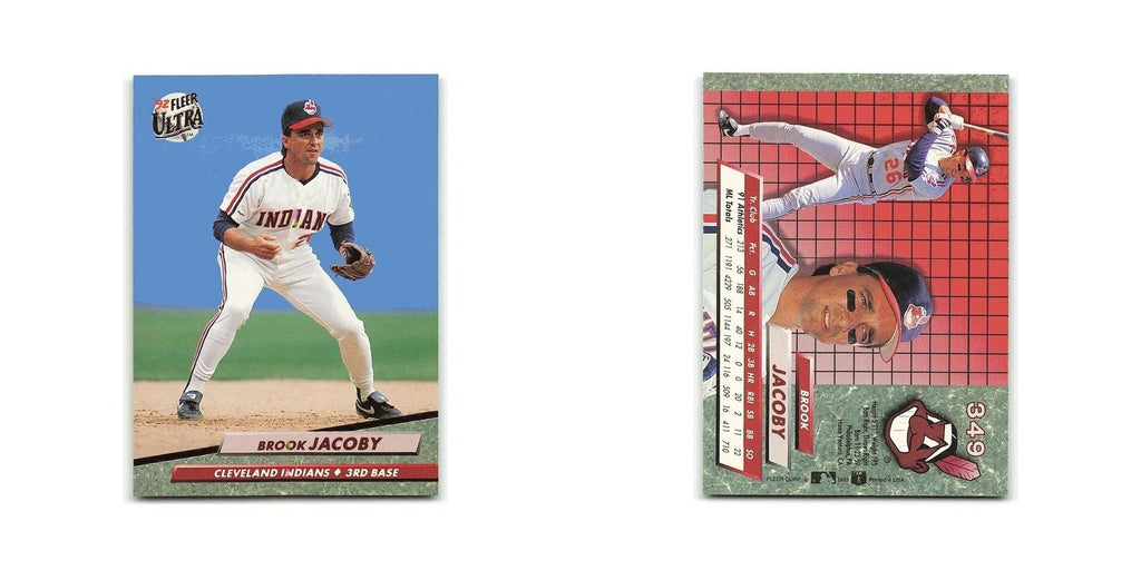 Brook Jacoby 1992 Fleer Ultra #349 Cleveland Indians Baseball Card NM