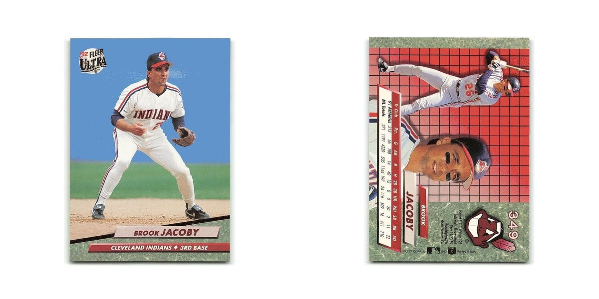 Brook Jacoby 1992 Fleer Ultra #349 Cleveland Indians Baseball Card NM