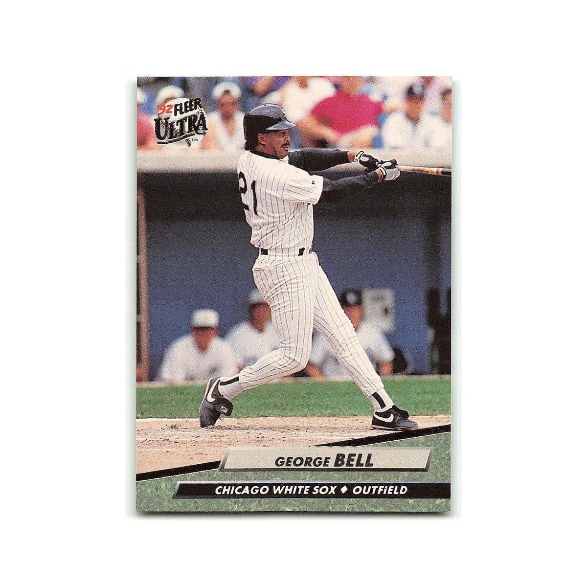 George Bell 1992 Fleer Ultra #332 Chicago White Sox Baseball Card NM