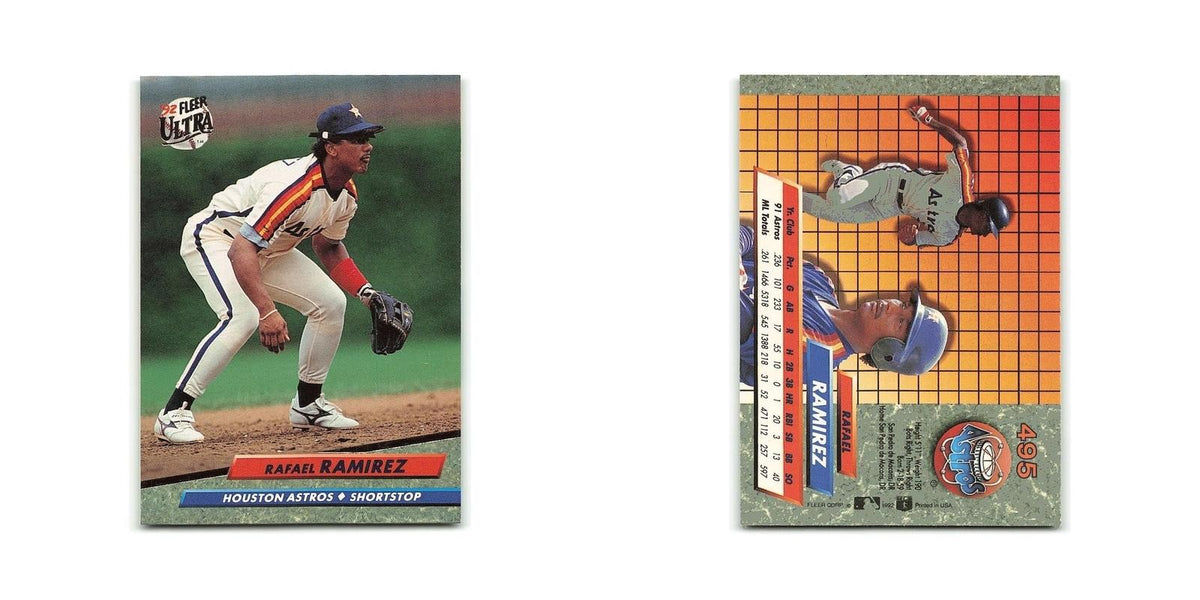 Rafael Ramirez 1992 Fleer Ultra #495 Houston Astros Baseball Card NM