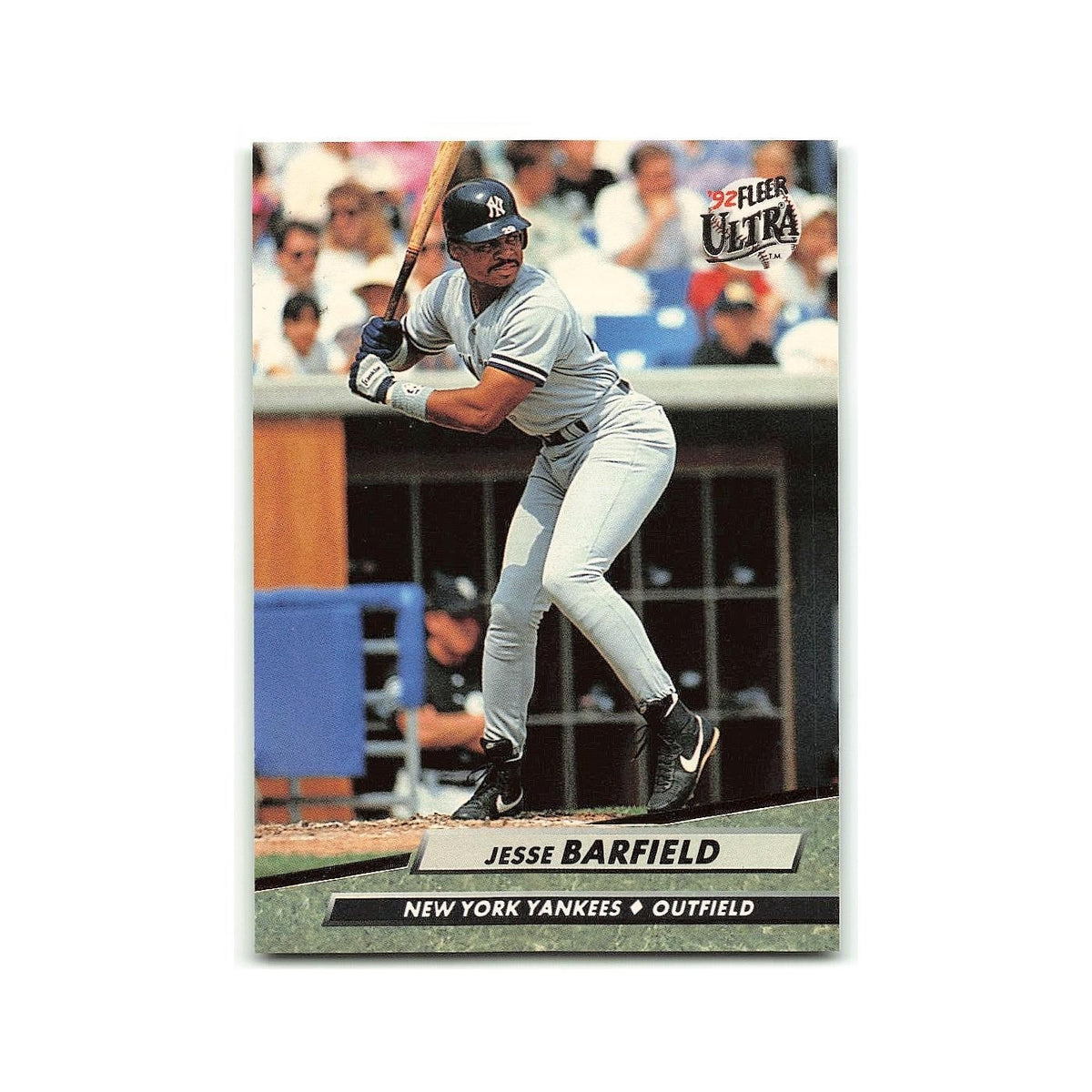 Jesse Barfield 1992 Fleer Ultra #99 New York Yankees Baseball Card NM