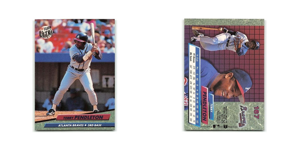 Terry Pendleton 1992 Fleer Ultra #167 Atlanta Braves Baseball Card NM