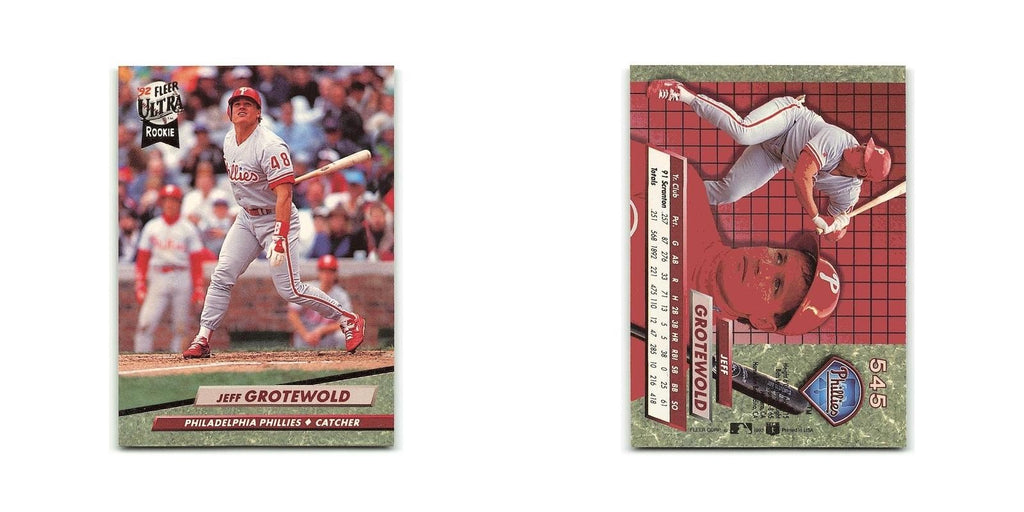 Jeff Grotewold Rookie 1992 Fleer Ultra #545 Philadelphia Phillies NM