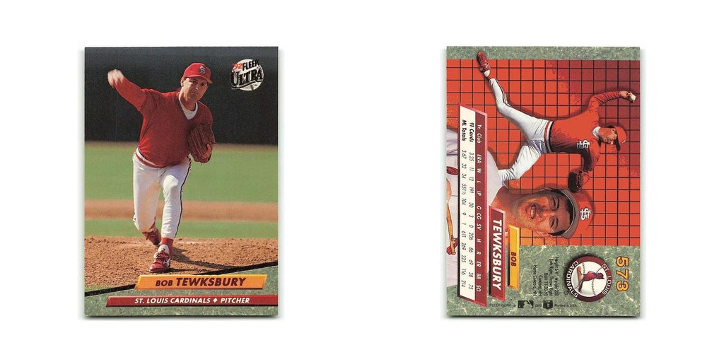Bob Tewksbury 1992 Fleer Ultra #573 St. Louis Cardinals Baseball Card NM